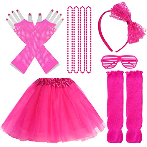 Miayon F6 Kids 6 In 1 Costume Accessories 1970S 1980S Fancy Outfits And Dress cover