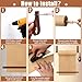 11.8” Kraft Wall Mounted Paper Roll Holder Dispenser Kit with Cutter, Larbeti Butcher Paper Roller Hanger for Offices, Cafés, Kitchens, Restaurants to Create Lists, Memo Board, DIY Painting