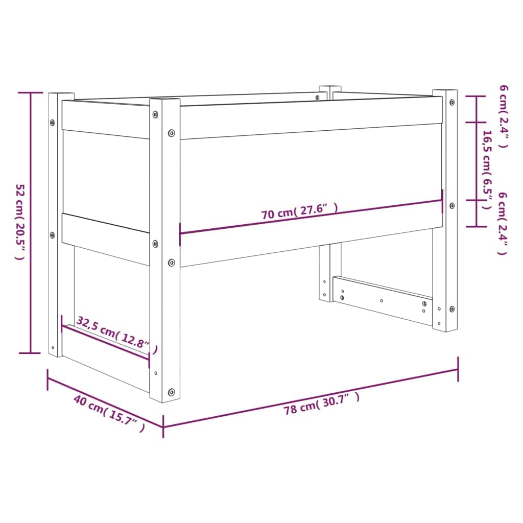 Donice 2 szt biale 32x30x29 cm stal walcowana na zimno do ogrodu balkonu tarasu dekoracyjne skrzynie na kwiaty z solidna rama montaz wymagany
