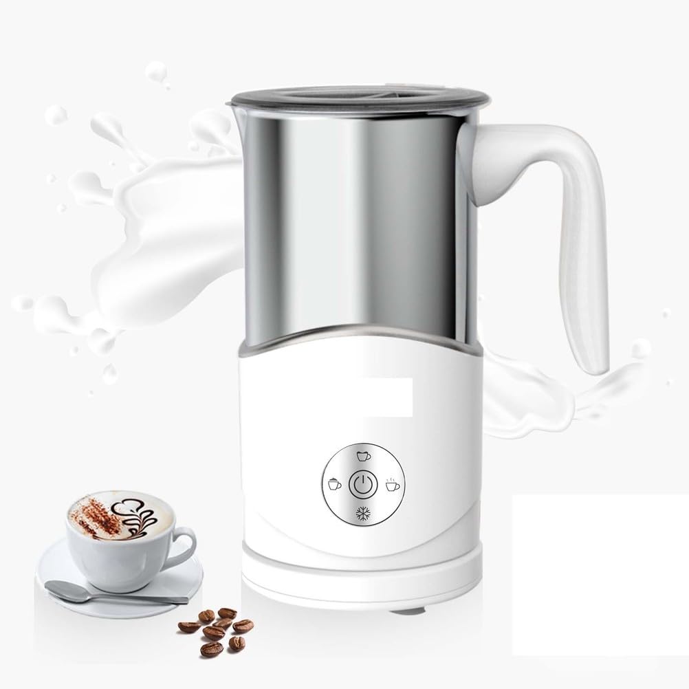 TYQMYSM Electric Milk Frother Automatic Hot & Cold Foam Maker Stainless Steel Milk Warmer for Latte Cappuccino Hot Chocolate
