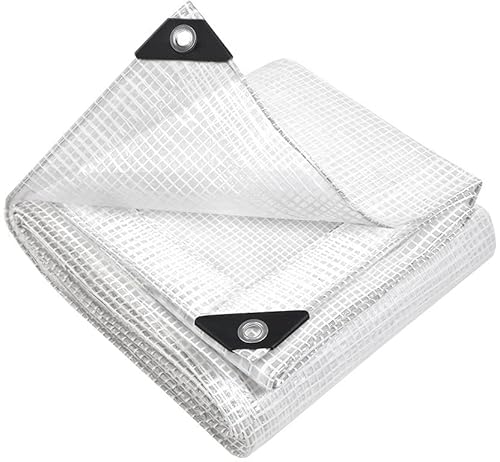 WDB Abdeckplane Schutzplane Gartenplane Beidseitig beschichtet - wasserfest abwaschbar langhaltig UV-stabilisiert - UNIVERSAL Allzweckplane - Plane mit Ösen - Verschiedene Größen wählbar (4m x 6m) Cover
