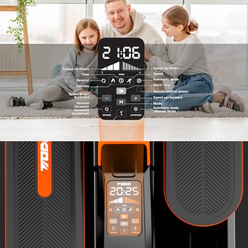 TODO Mini Under Desk Elliptical Machine with APP, Auto&Manual Mode, 7 Levels Resistance, 7 Adjustable Speed, Pedal Exerciser Exerciser for Home & Office - Image 4