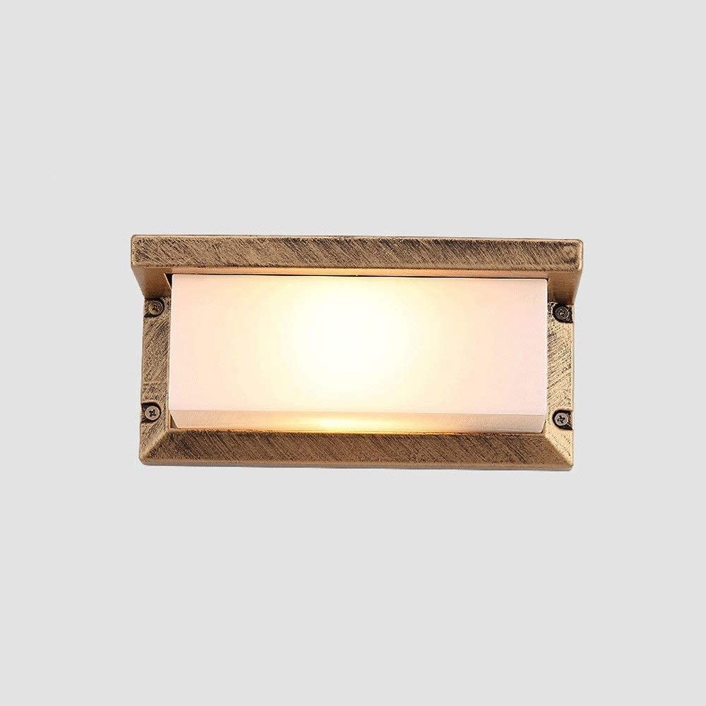 Wodoodporna zewnętrzna lampa ścienna LED, odporna na rdzę, aluminiowa, do willi, ganku, podwórza, ulicy, lampka nocna