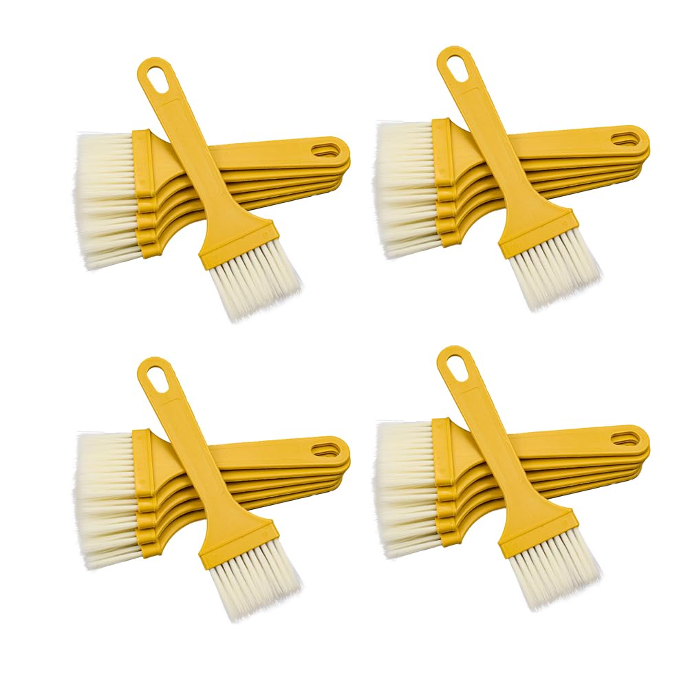30 pinceles planos, cerdas planas, pinceles de plástico, pinceles para artistas, pinceles de barniz, pincel plano para barnices, pincel para álcalis, pincel de decapado para manualidades