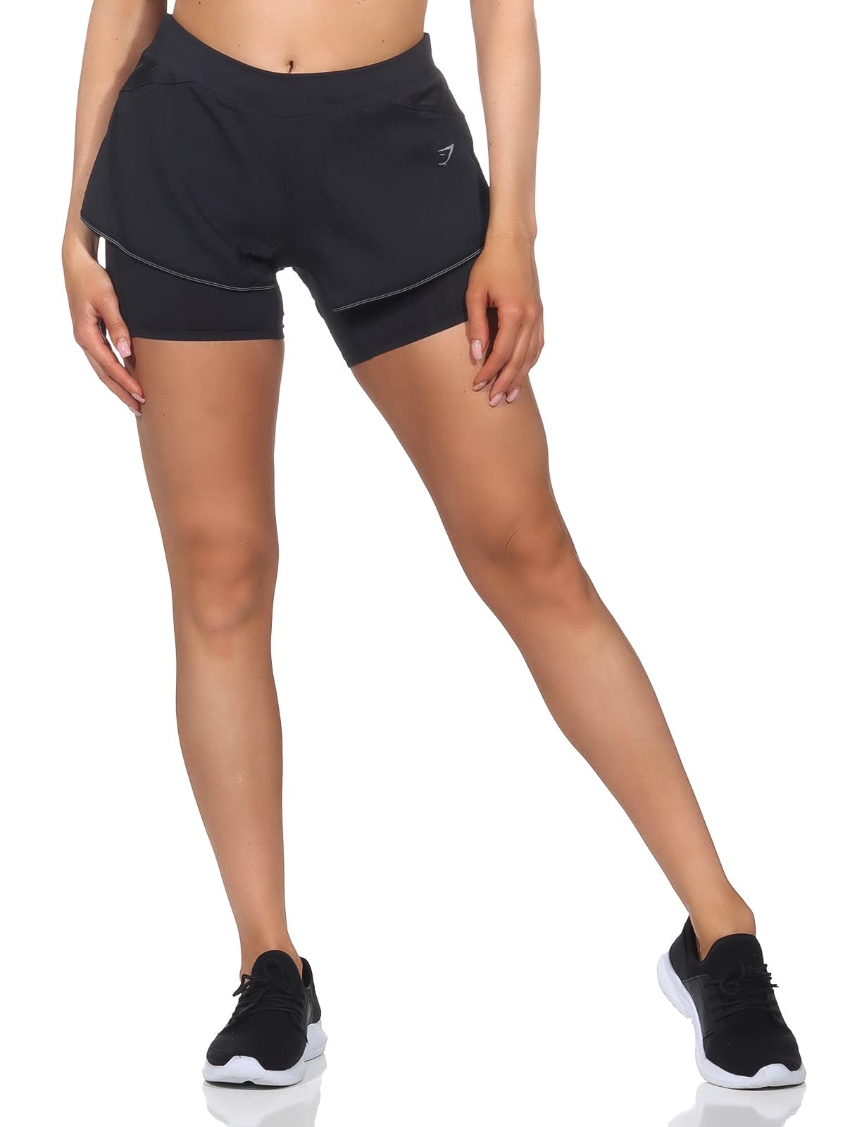 GYMSHARKWomen´s Speed 2 in 1 Short Colour: Black; Size: S