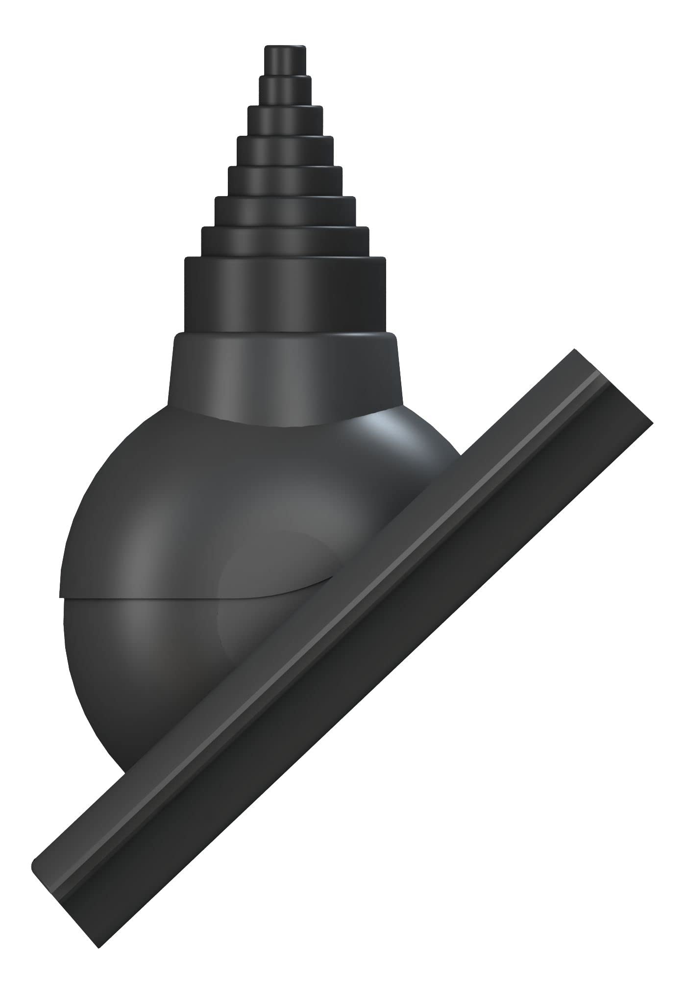 Dachdurchführung für Gerätemasten Ø19–90 mm – Braas - Frankfurter, Benders – Mecklenburger für TV-Antenne, Satellit, Blitzschutz, Kommunikation, Dachdurchgang mit EPDM-Dichtung (RAL 7016 – Anthrazit)