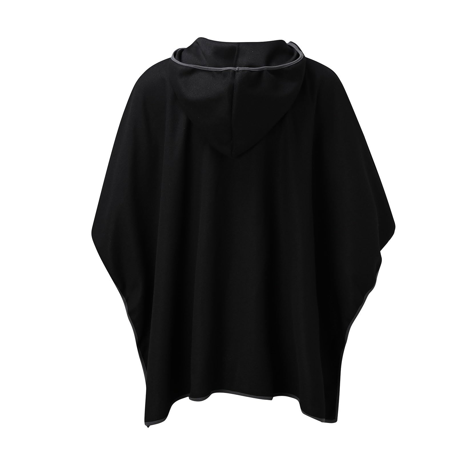 Poncho Herren Warm Decke Ponchos Kapuze Cape Pancho Männer Mexikanischer Wollponcho Winter Cowboy Hippie Jacke Alpaka Wolle Hippie Chic Andenponcho Herbst Winter Kapuzenponcho Einheitsgröße S-3Xl
