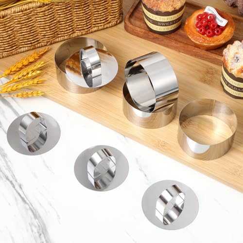 Anillos de acero inoxidable resistentes al óxido para repostería profesional 7