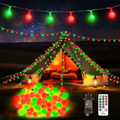 JXLEDAYY Guirlande lumineuse de Noël 20 m 200 LED - Étanche - Ave...