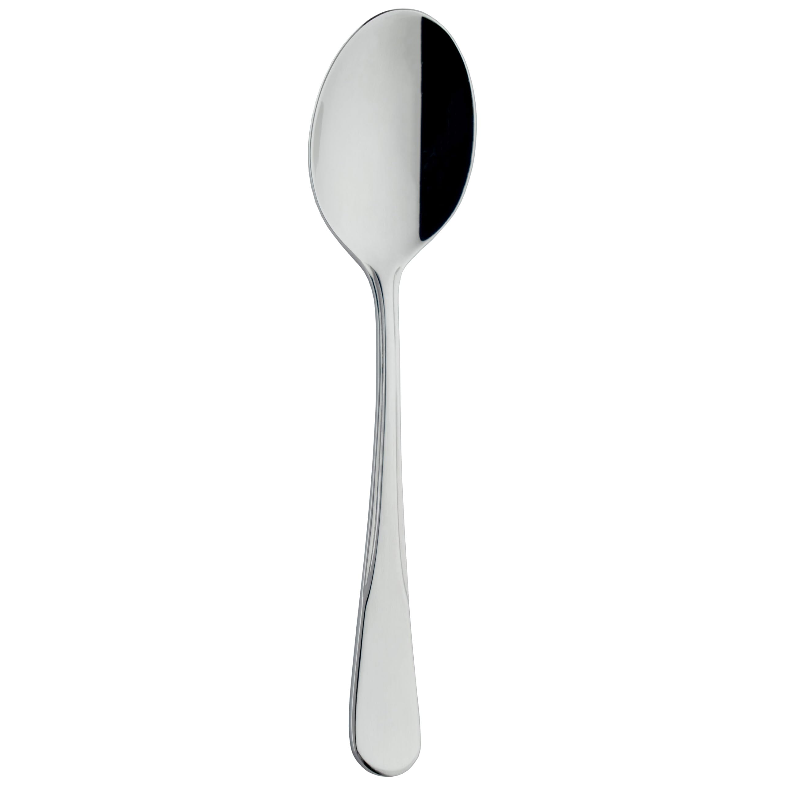 Grunwerg Venus Teaspoons, 18/0 Stainless Steel, Mirror Finish, Fiddle Pattern – Stylish Everyday Cutlery (Pack of 12)