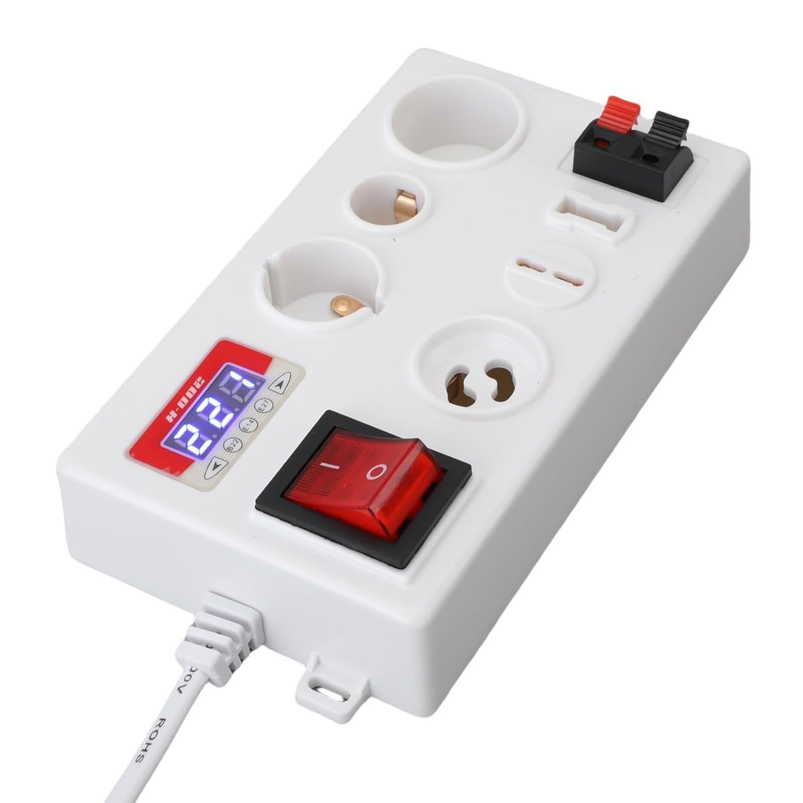 LED Voltage Tester Box Multifunctional Light Bulb Tester Digital Display
