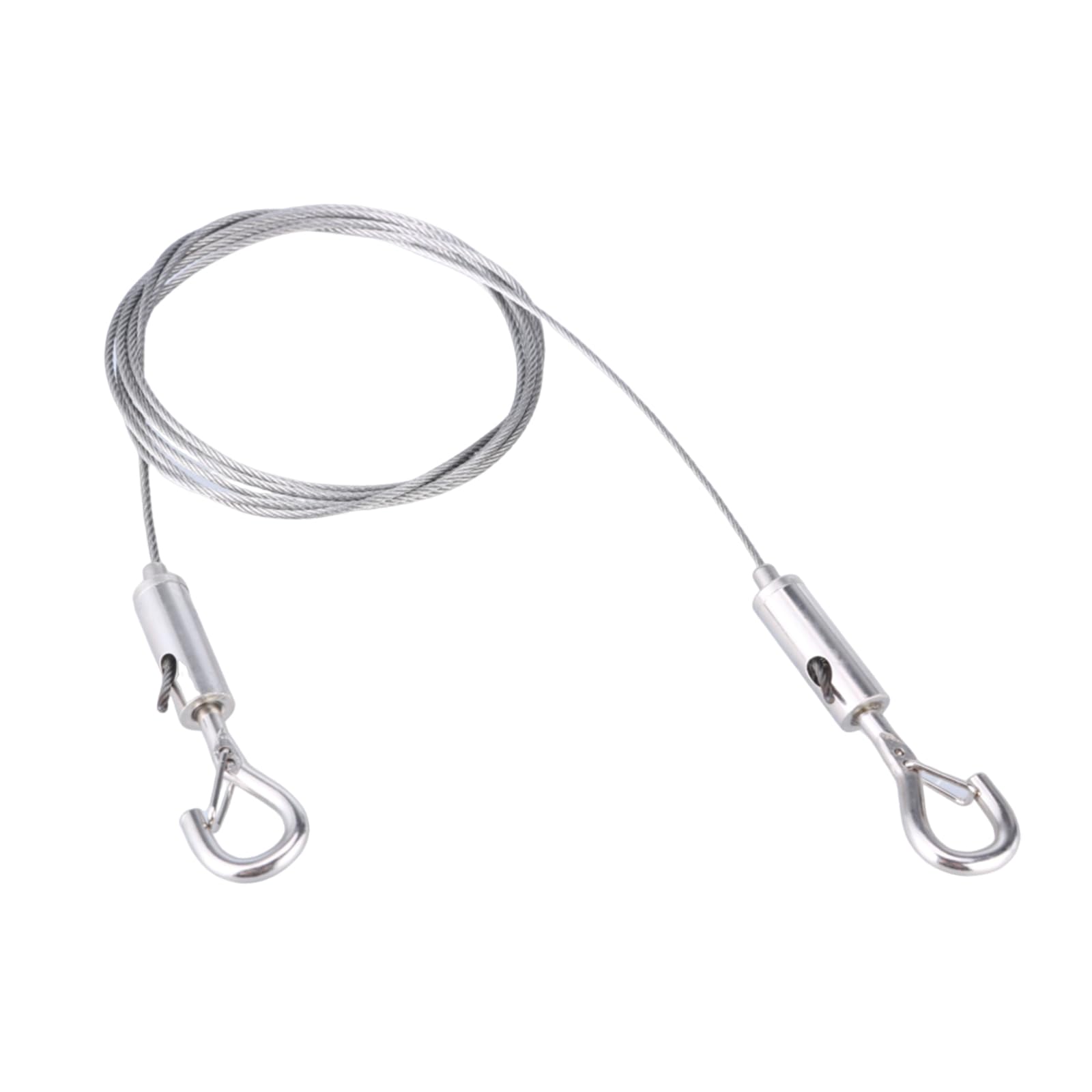 Yhplxyuus 1.5M Stainless Steel Wire Rope Practical Metal Hanging Cable Wipe For Picture & Clothesline Suspensions Stainless Steel