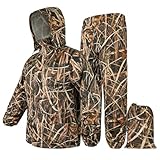 LOOGU Men's Rain Suit - Rain Gear for Men Waterproof, Lightweight Rain Coat, Breathable Mens Rain Jackets Hood and Pants