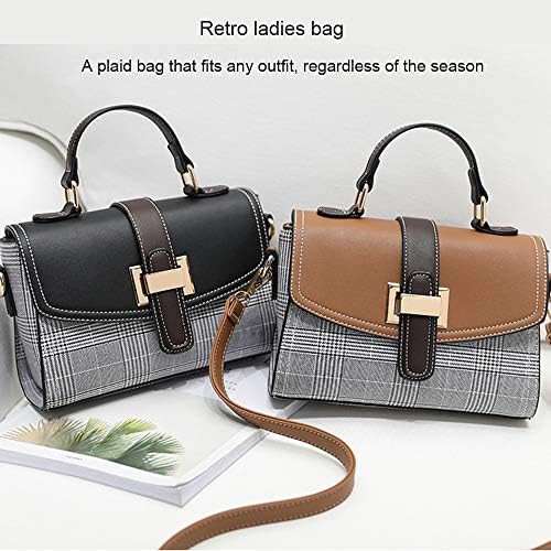 zhongningyifeng Crossbody Bag Shoulder Bag for Women Leather Waterproof Small Purses Retro Handbag Fashion