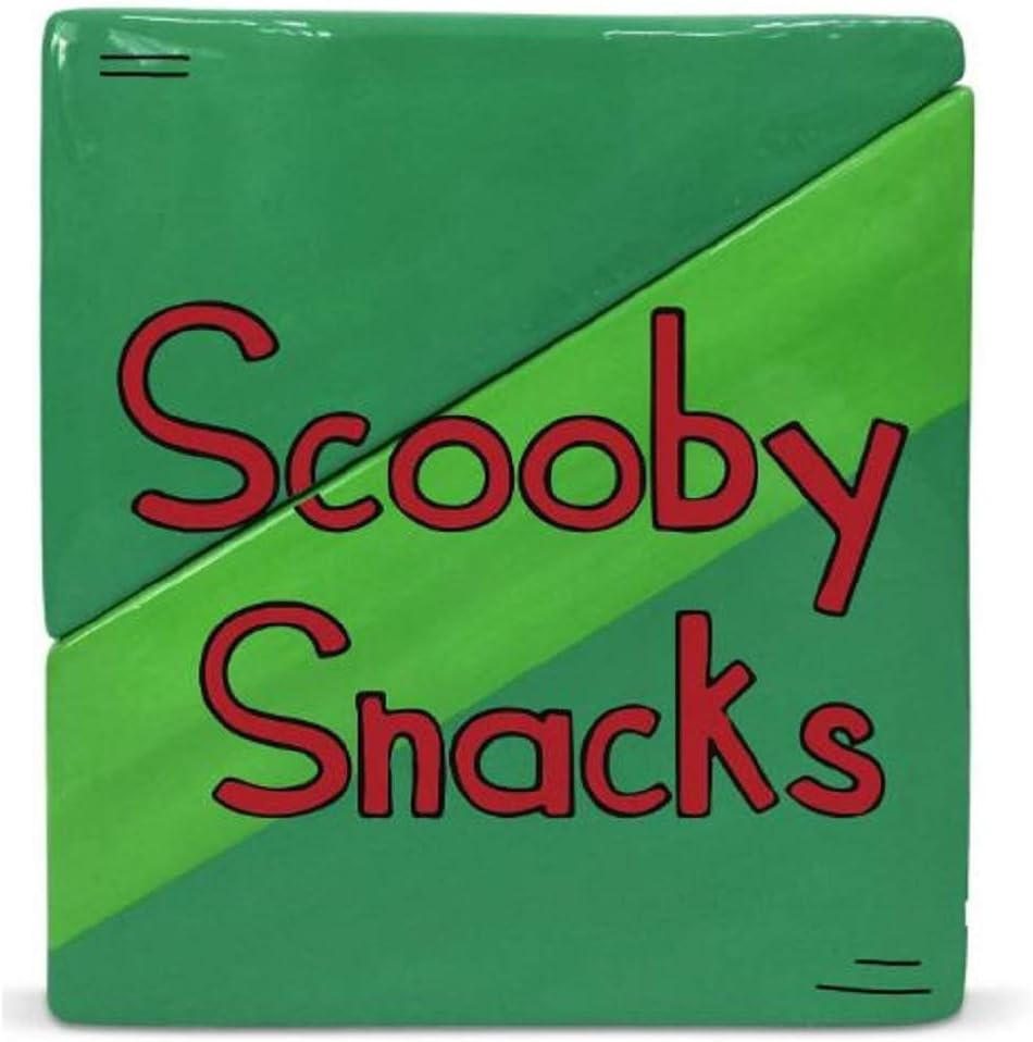 Enesco 6005993 Scooby Doo Ceramics Snacks Box Cookie Jar, 8 Inch, Green