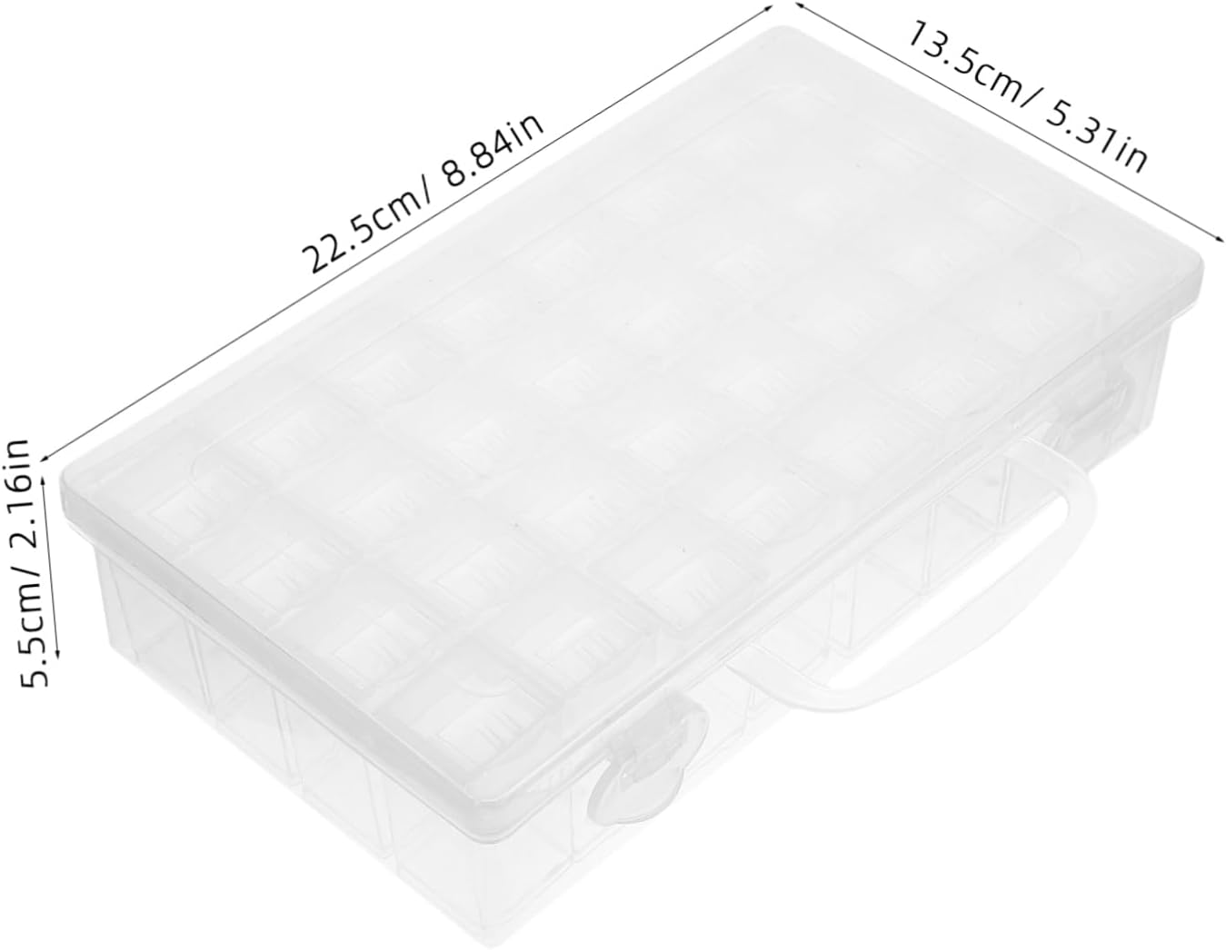 Plastic Bead Organizer Box with Lids, Multi Compartment Storage