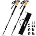 VIVA! Trekking Poles - Carbon Fiber, Collapsible, Lightweight, Hiking Sticks with Natural Cork Grips and Quick Lock System