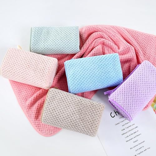 Image of LINEAR Microfiber Hand Towel /Highly Absorbent Hand Towels for Bathroom /Soft Hand Microfiber Face Towel /Towel for Men, Women,Gym (SIZE-75x35) (Blue)