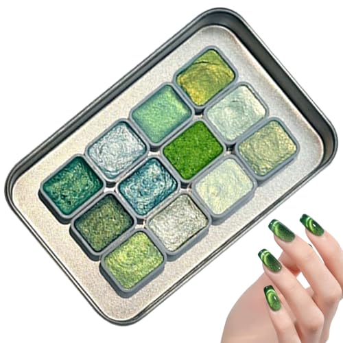 Djowyh Acuarelas Brillantes | Kit De Pintura Interactiva 12 Colores | Suministros para Artistas Principiantes Niños Niñas Profesores Arte,Regalo Cumpleaños Niñas Niños Peques Amantes