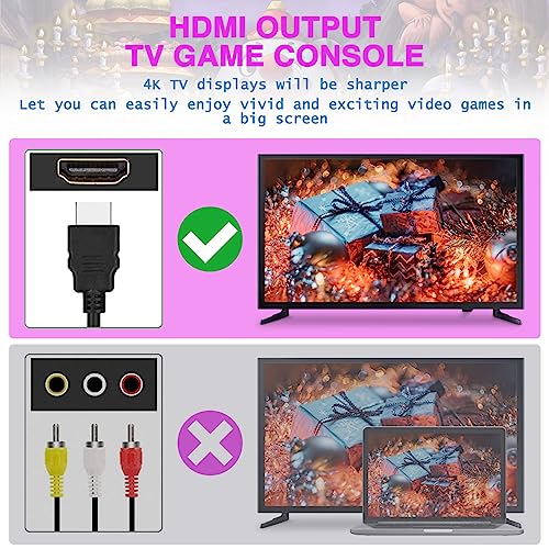 Classic Mini Retro Game Console: HDMI Input Mini Classic Game Console Built-in Retro Games Dual Players for TV - Image 3