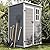 DWVO 5x3 FT Outdoor Storage Shed with Reinforced Floor, All-Weather Resin Storage Shed with Lockable Door & Window, Waterproof Plastic Tool Storage for Garden, Backyard, Patio, Lawn
