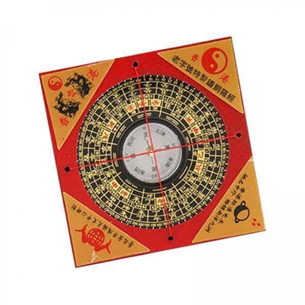 CALANDIS™ 2xFeng Shui Compass Luo Pan Bagua Square Luopan for Hiking Backpacking | Compasses & GPS | Hiking Gear | & Hiking | Outdoor Sports-picture-14