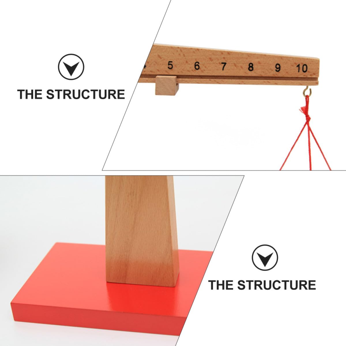 Juguete Aritmético de Madera para Niños, Báscula Educativa