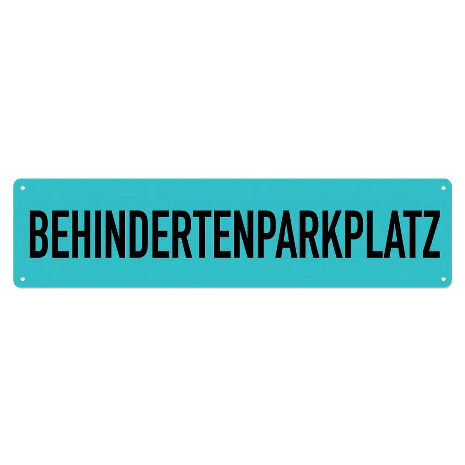 Metal Tin Sign Behindertenparkplatz Reserved Space Accessible