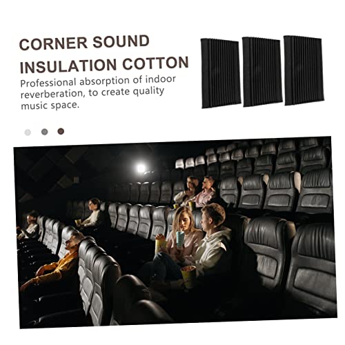 9 Piezas Espuma Acústica para Esquinas para Reducción de Ruido con Alta Densidad Almohadillas de Aislamiento Acústico Paneles Absorbentes para Salas de Teatro en Casa y KTV miniatura 4
