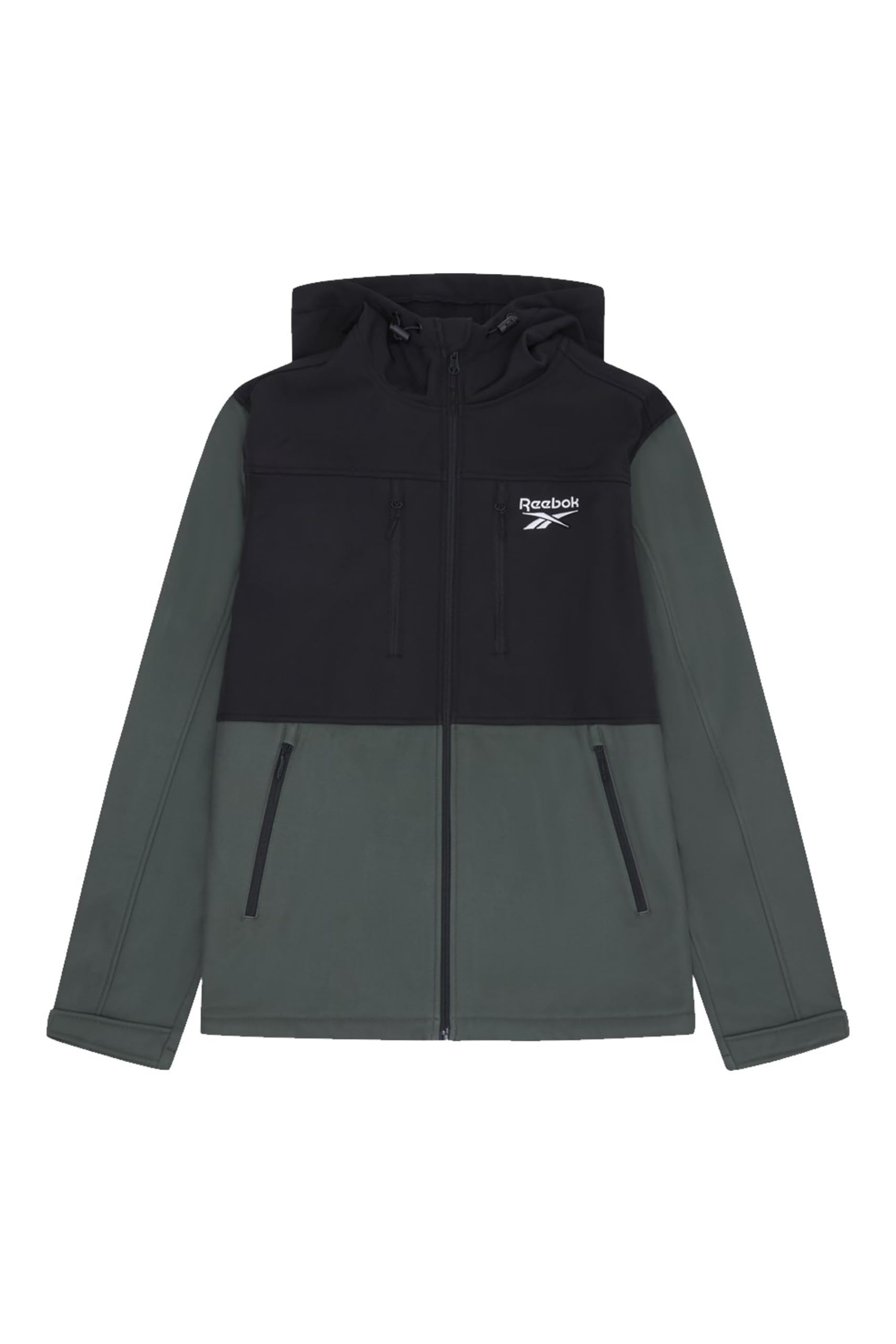 Reebok Herren Softshelljacke mit Kapuze, Übergangsjacke | Wanderjacke, Wasserfest