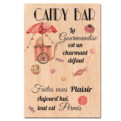 Panneau Candy bar Mariage, baptême, anniversaire - Décoration Élégante pour le coin des gourmands.