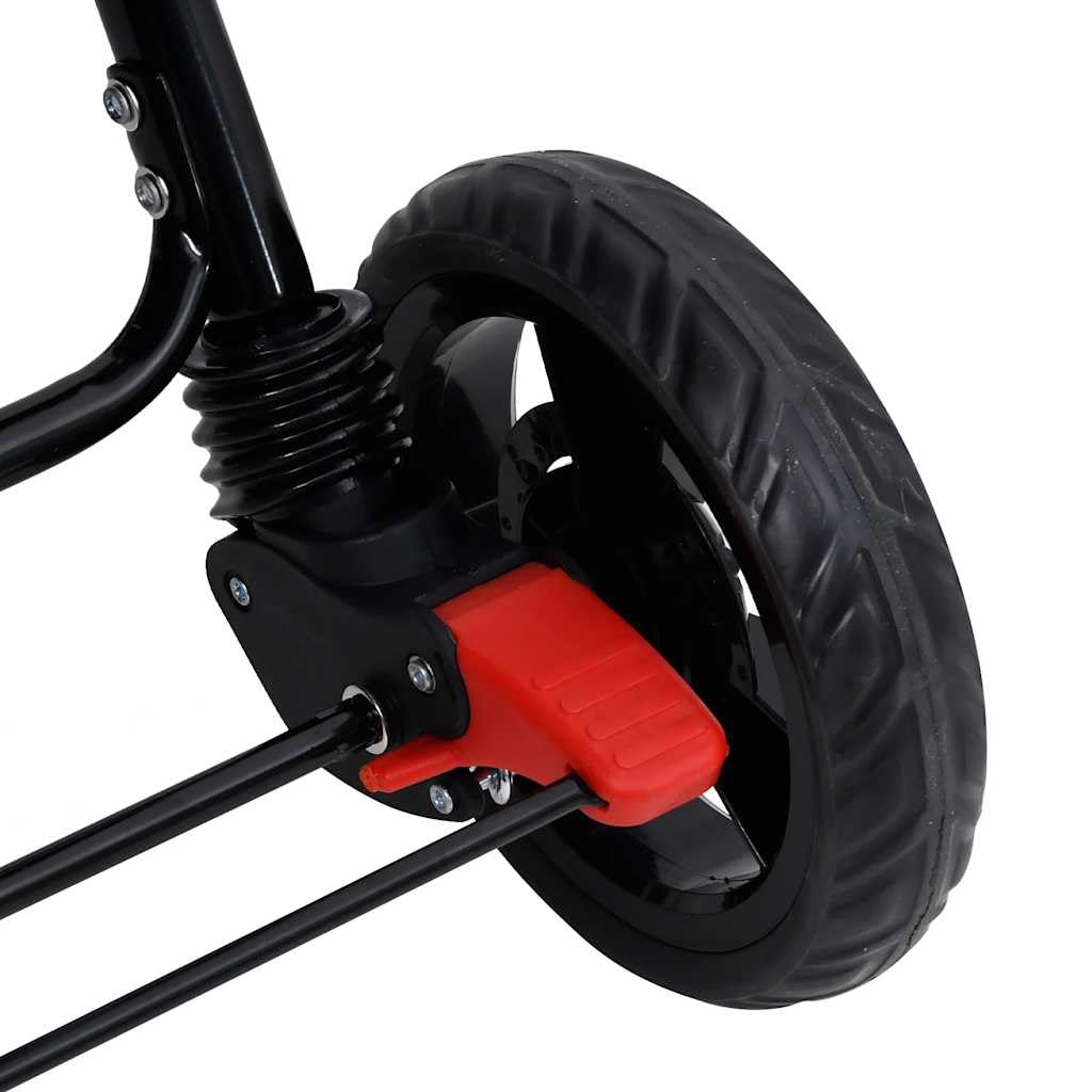 vidaXL Geschwisterwagen Klappbares Design Zwillingswagen Kinderwagen Baby Kinder Buggy Zwillingsbuggy Kinderbuggy Reisebuggy Rot Stahl