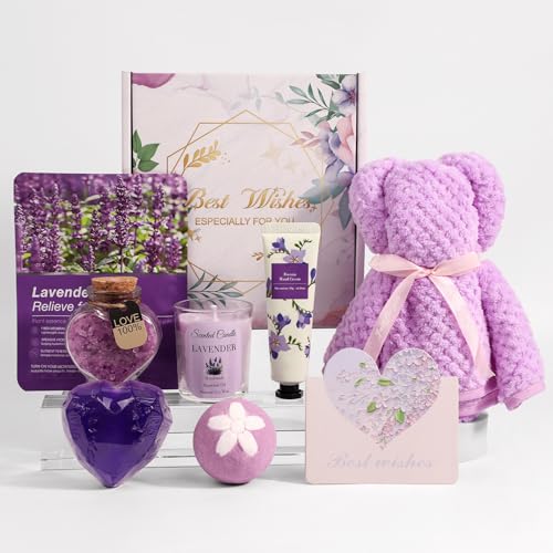 Happy Birthday Gifts for Women Friendship, Get Well Soon Gifts Baskets for Women, Self Care Package, Birthday Basket for - Detailed View