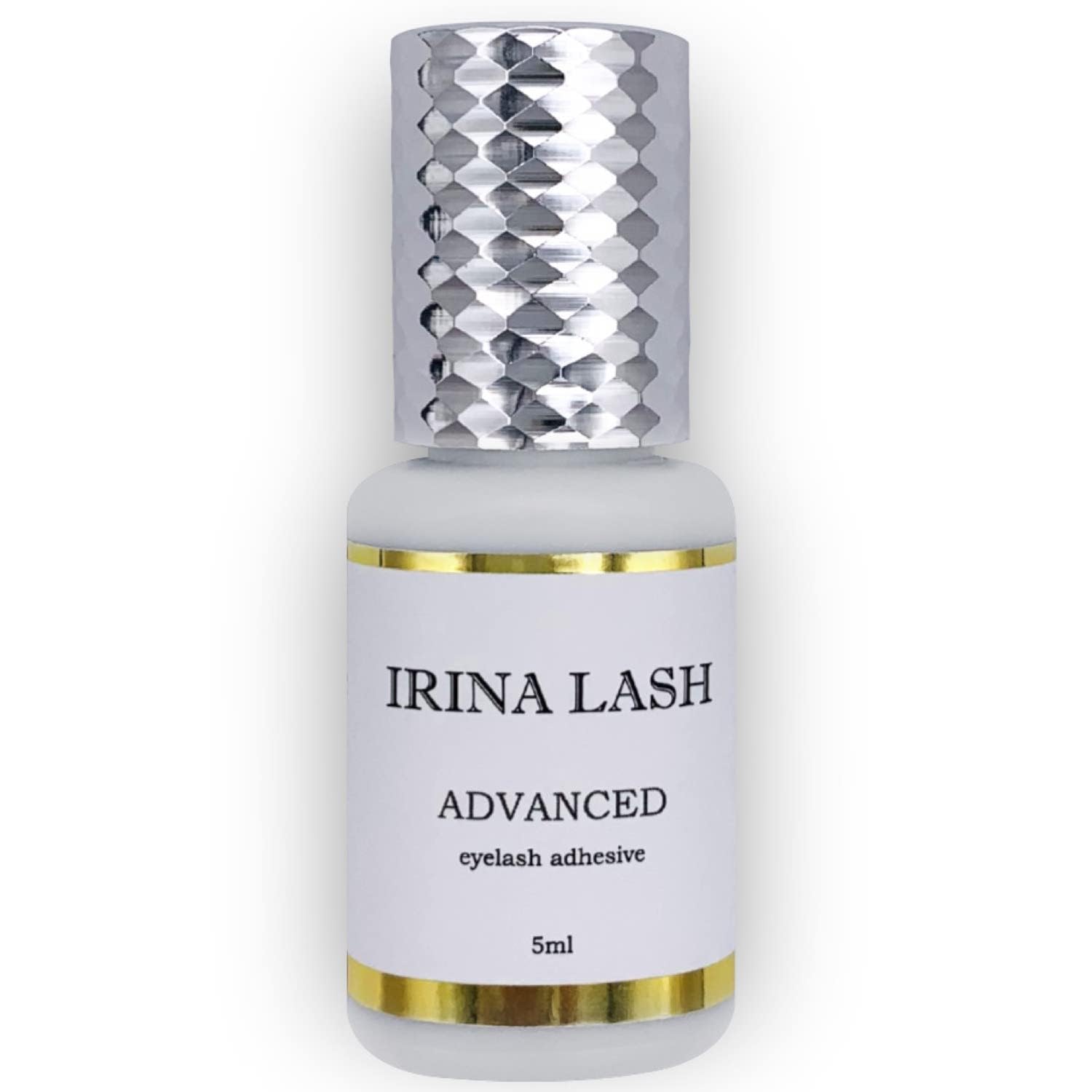 Pegamento para Pestaña Pelo a Pelo Advanced | Para Extensiones Negro 5 ml | 2 Seg Secado | 6 Semana de Retención | Sin Latex Bajo en Olores y Vapores | Resistente al Agua Certificado Irina Lash