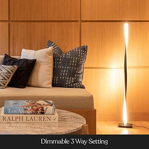 Miniatura 4 de Helix LED Lámpara de Suelo - Regulable estilo Urbano Contemporáneo Lámpara de Luz Moderna - Lámpara de pie alto con diseño decorativo - para Salón,