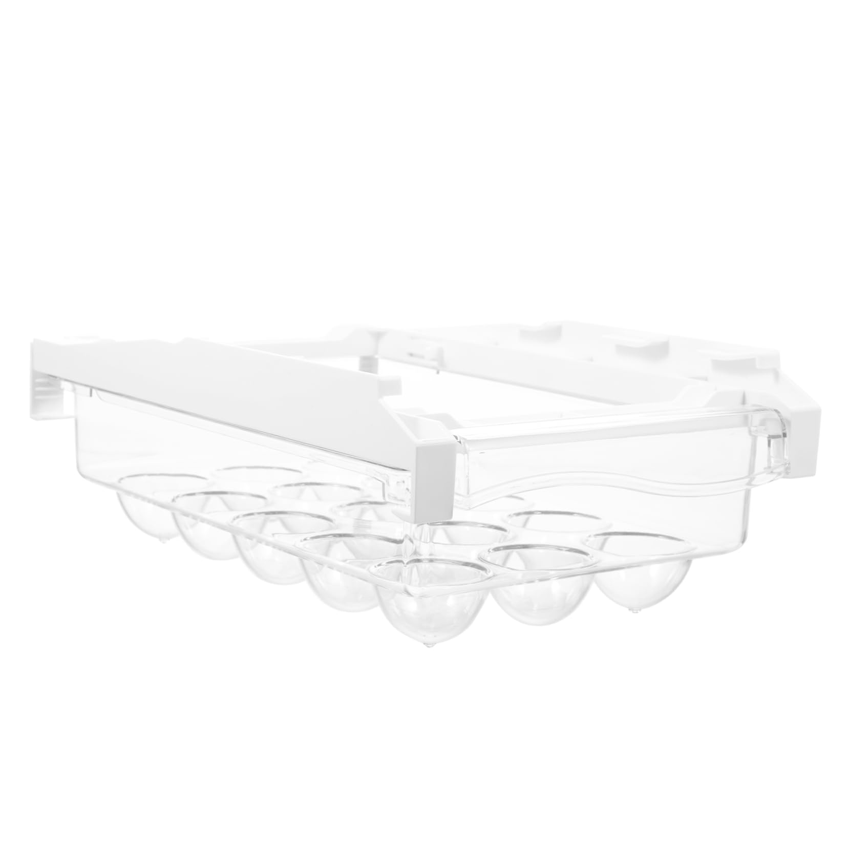 Bandeja organizadora de huevos para nevera, cajón portátil, contenedor de huevos con soporte para cocina, refrigerador, soporte para huevos con material ABS