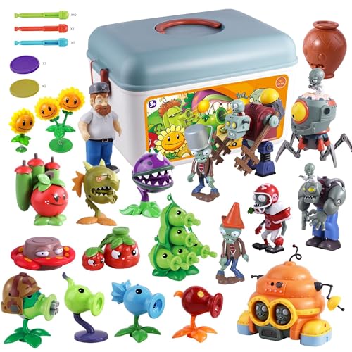 ROLOSO Plants and Zombies Toys Figures vs Peashooter...