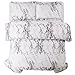 Bedsure Marble Design Duvet Cover Set with Zipper Closure