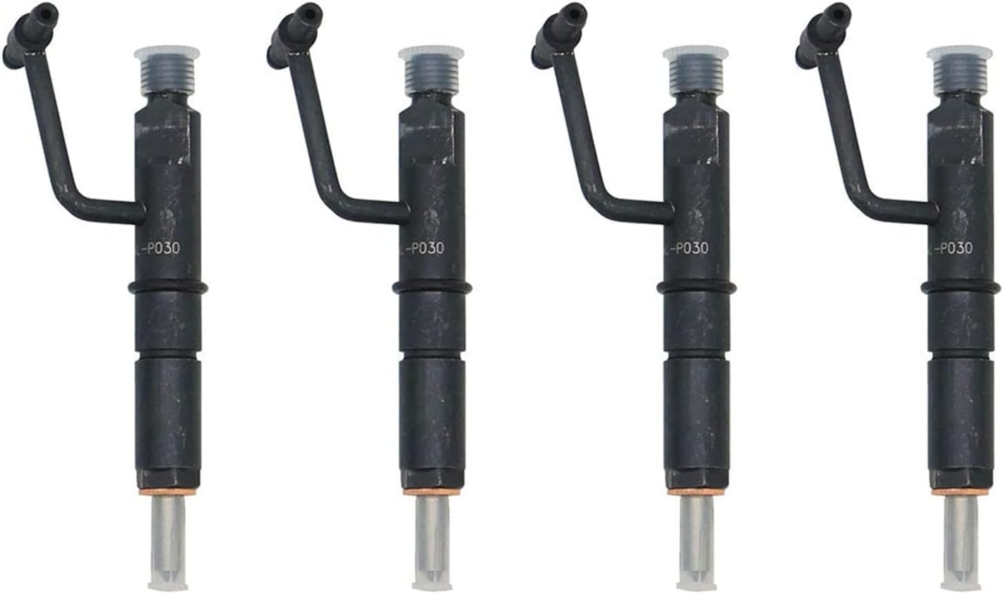 4 Pcs 4JB1 Fuel Injectors 6646906 1112100BB Compatible with Mustang Bobcat 843 853 1213 960 2060 Loader Repair Parts