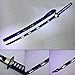 Katana Sword, Fully Handmade Real Japanese Sword 1045 High Carbon Steel Samurai Sword with Wooden Scabbard Alloy Guard (Blue)