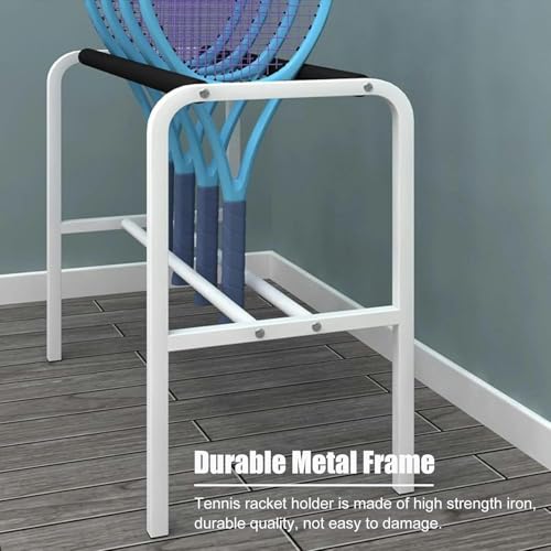 Support de rangement pour raquettes en fer durable équipé d'éponge protectrice - 2