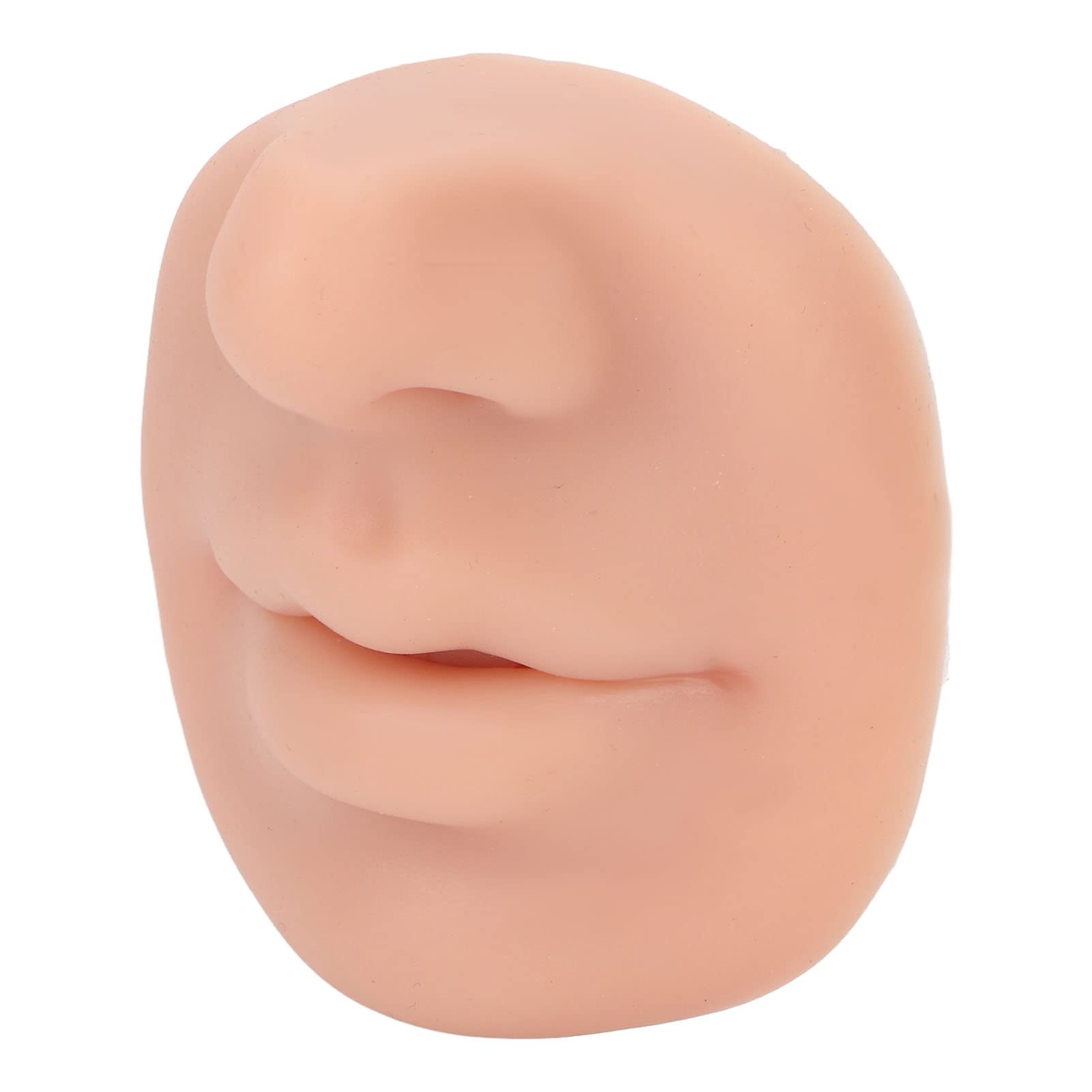Yinhing Modèle de Bouche de Nez en Silicone, Modèle en Silicone Souple Réutilisable pour Affichage de Goujon de Lèvre de Goujon de Nez D'anneau de Nez, Outil D'enseignement de Pratique de Perçage(#2)