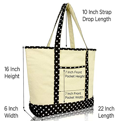 DALIX Zodiac Sign Shopping Tote Bag Black Star Horoscope Gifts - Pisces3