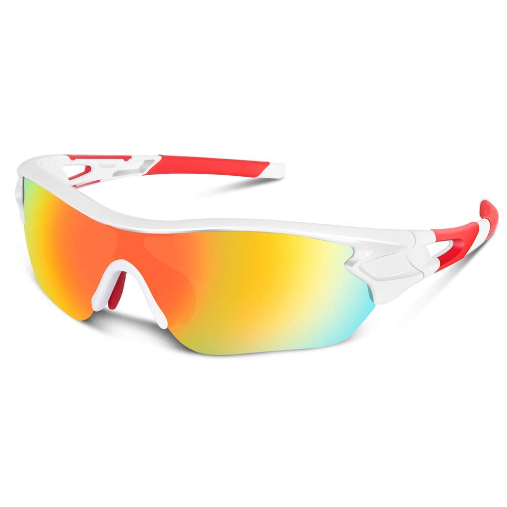 BEACOOL Occhiali da Sole Sportivi Polarizzati Uomo Donna Adolescente Ciclismo Baseball Militare Running Driving Pesca Golf Motocicletta Tac UV400