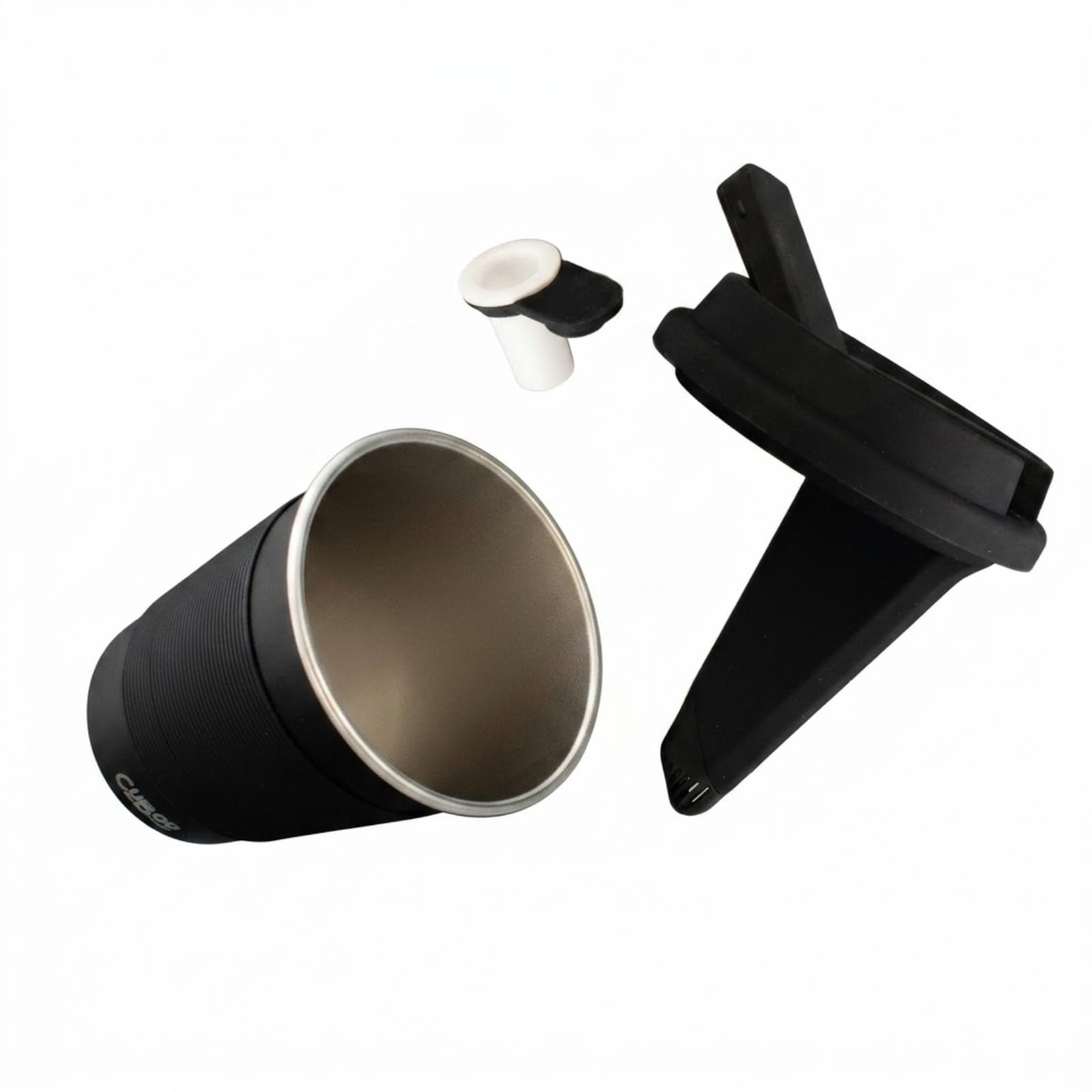 Cup Wasserfilter Bubbler für Vaporizer 14mm, Schwarz