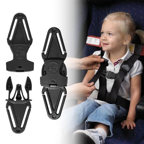 2 PCS Anti Escape Car Seat Strap, Baby Harness Chest Clip, Car...