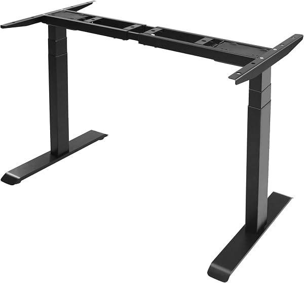 Fromann Dual Motor Electric Standing Desk Frame 3 Tier Legs Height Adjustable Handset with USB A+ C Ports Sit Stand up D