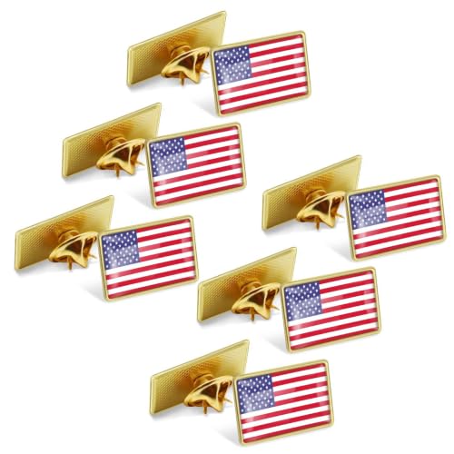 Image of 50 /100 /200 /300Pcs American Flag Lapel Pins Bulk Metal