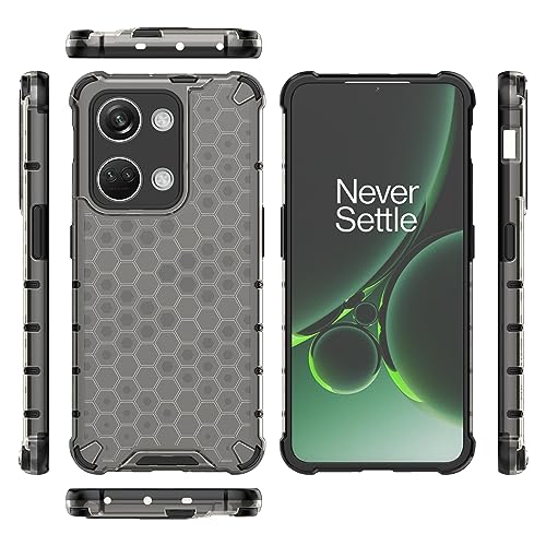 Image of Plastic Bumper Back Case Cover For Oneplus Nord 3 - Black