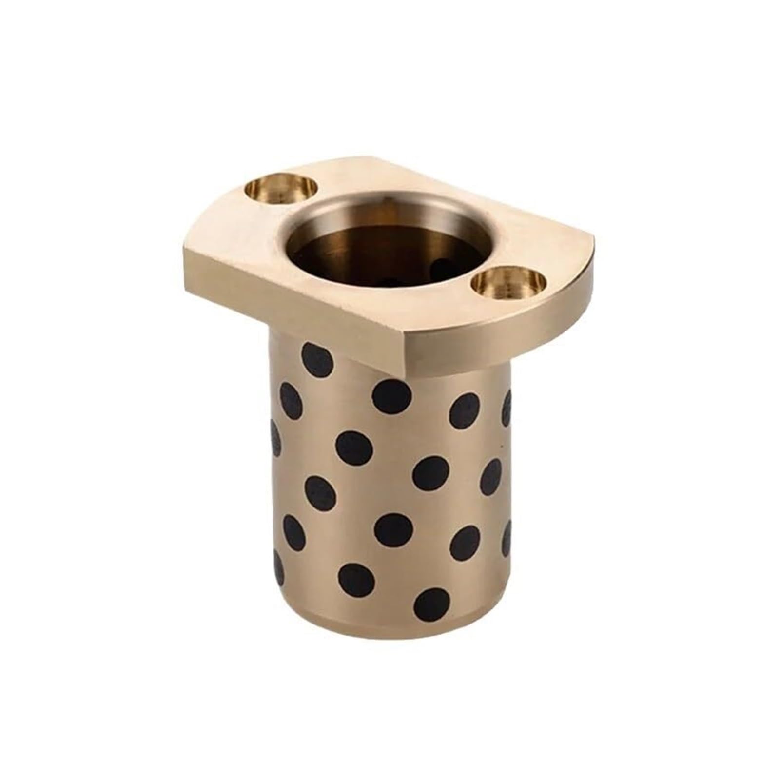 Manicotto del cuscinetto con flangia in ottone e grafite, 1 pezzo, diametro interno 16, 20, 25 mm, manicotti in, di rifinitura copertura in, quattro fori, cuscinetti boccola composita(20x28x60-49x6)
